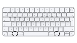 Teclado de un Mac